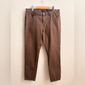 Banana Republic SKINNY TRAVELER PANT 36 x 32 Colour: Chocolate Brown